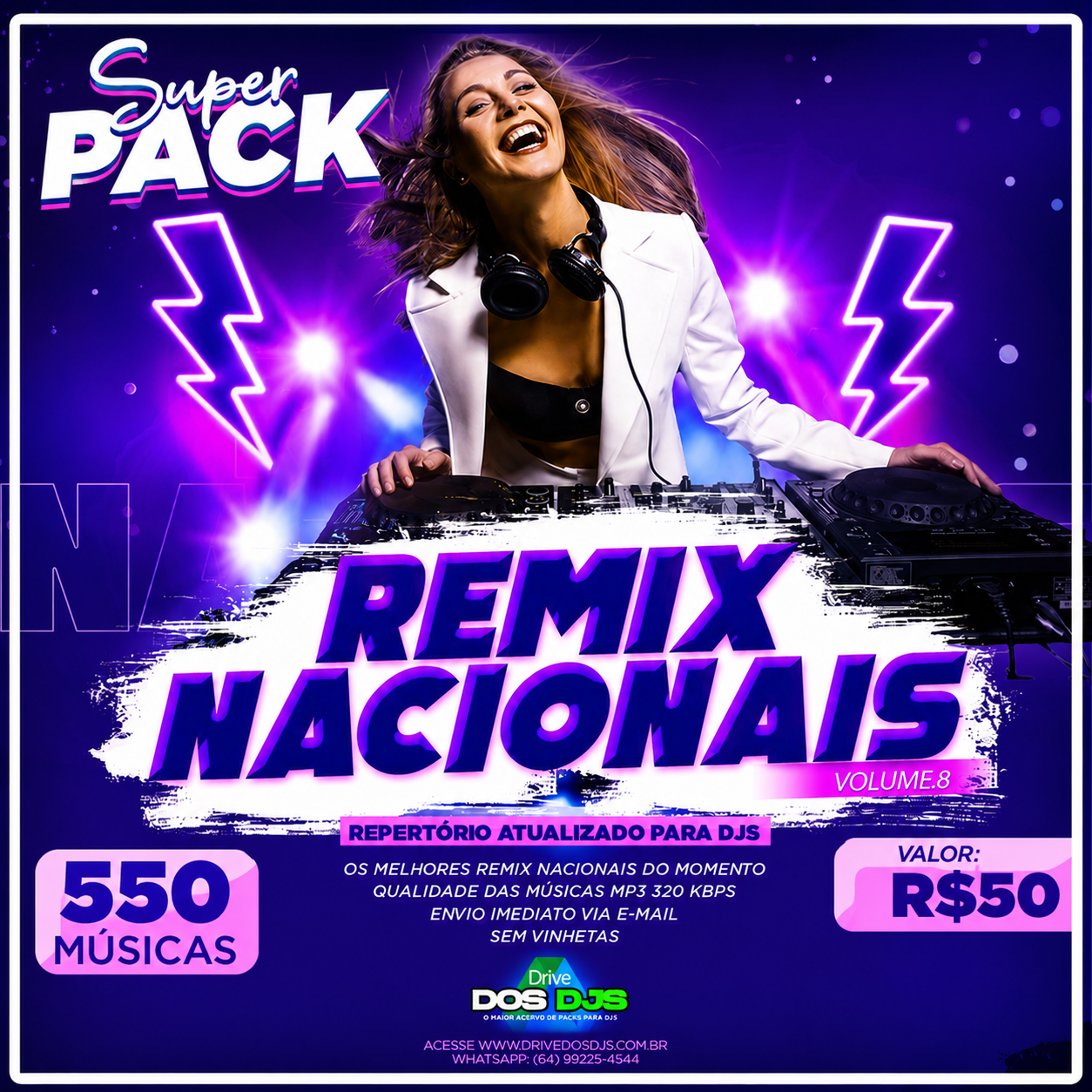 SUPER PACK REMIX NACIONAIS VOL.8